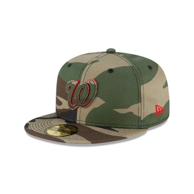 Sapca New Era Washington Nationals MLB Forest Pop 59FIFTY Fitted - Verzi